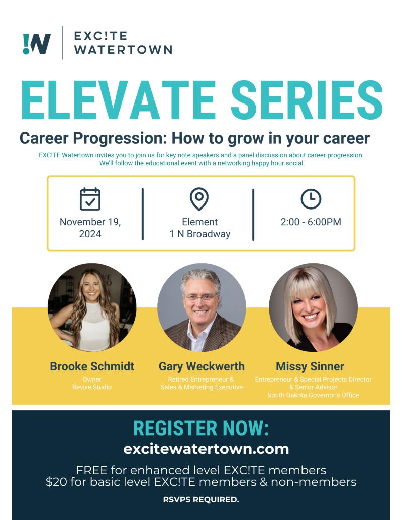 POSTPONED: EXC!TE Elevate Series: Career Progression